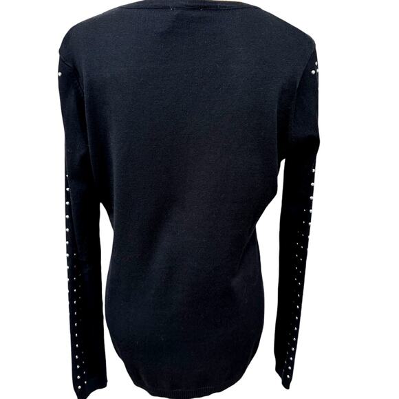 "VILA MILANO" Riveted Zip Sweater,Goth,Studded,Robotic,Dark Romantic,Office Wear - Picture 2 of 7